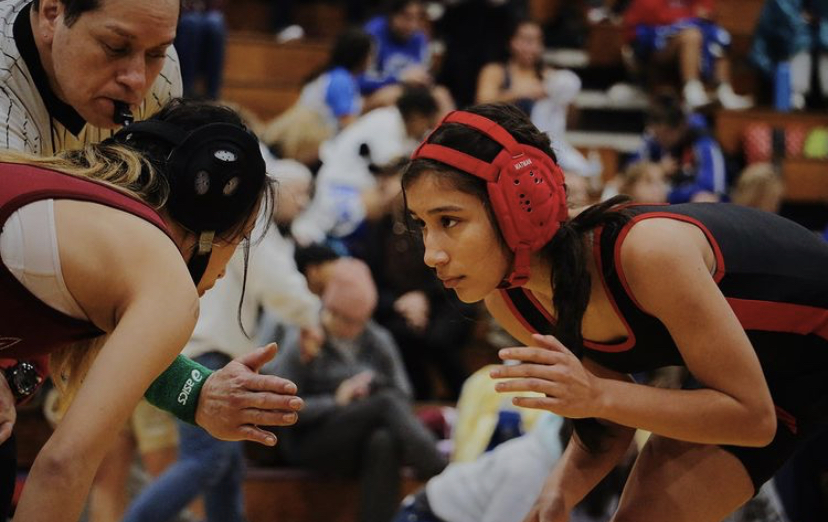 Aaliyah Montantes showcases her talents during the 2020 Lady Tigers Wrestling Invite.